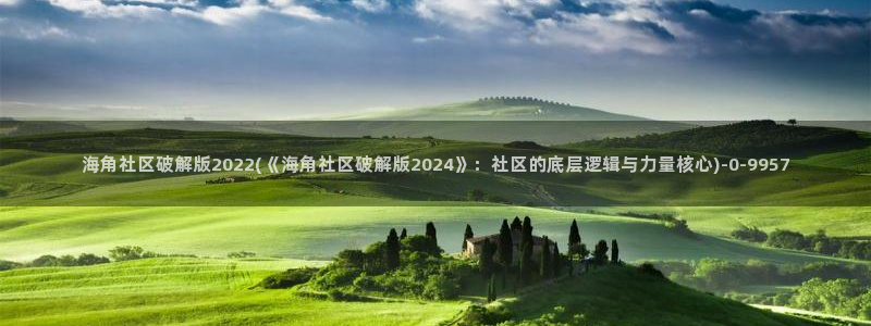 海角社区宁晋：海角社区破解版2022(《海角社区破解版2024》：社区的底层逻辑与力量核心)